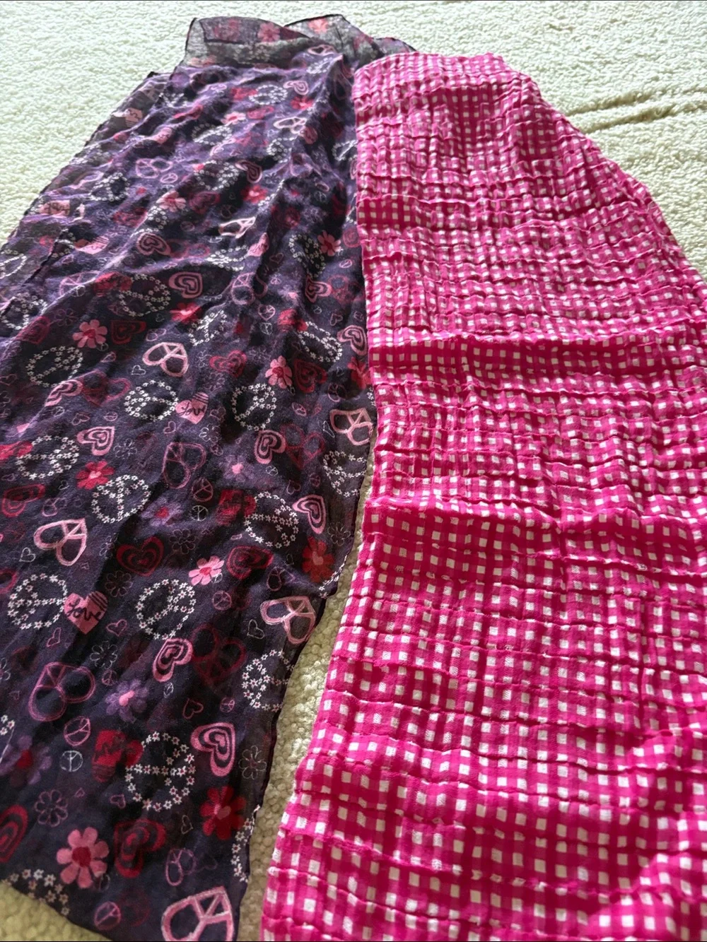 Scarves scarf lot of 8 colorful